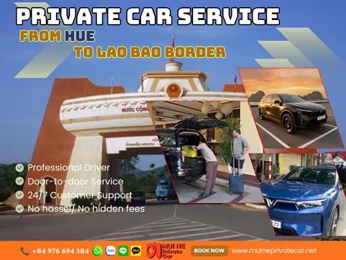 Hue To Lao Bao Border Private Car